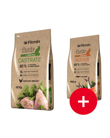 FITMIN Cat Purity Castrate 10 kg + przysmak 400g GRATIS