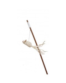 Zabawka Gaia Wędka Mysz Dzwonek 40 cm