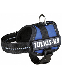 Szelki julius-k9  XL 82–118 cm niebieskie