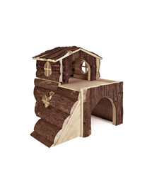 'Bjork' hamster house. natural wood. 15 x 15 x 16 cm