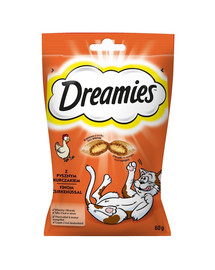 DREAMIES 60 g przysmak z pysznym kurczakiem dla kota