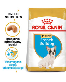 French Bulldog Junior 3 kg karma sucha dla szczeniąt do 12 miesiąca, rasy bulldog francuski
