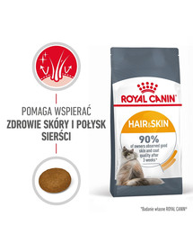 Hair&Skin Care 400 g karma sucha dla kotów dorosłych, lśniąca sierść i zdrowa skóra