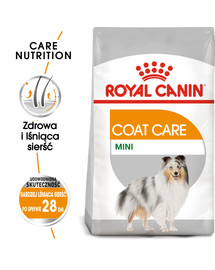 Mini Coat Care karma sucha dla psów dorosłych, ras małych o matowej sierści 1 kg