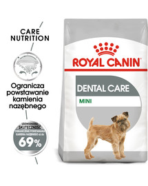 Mini Dental Care karma sucha dla psów dorosłych, ras małych, redukująca powstawanie kamienia nazębnego 3 kg
