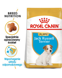 Jack Russell Terrier Junior karma sucha dla szczeniąt do 10 miesiąca, rasy jack russel terrier 1.5 kg