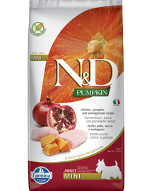 N&D Pumpkin chicken&pomegranate adult mini 7 kg