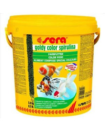 Goldy Color Spirulina 10 l, granulat - pokarm dla złotych rybek