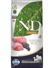 N&D Prime dog lamb & blueberry adult medium & maxi 12 kg