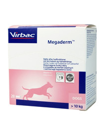 Megaderm 28x8 ml suplement diety dla psów 10-30 kg na problemy skórne