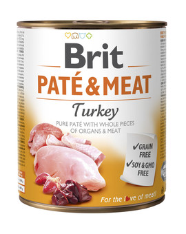 Pate & meat turkey 400 g mokra karma z czystym indykiem dla psa