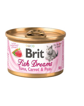 Cat Fish dreams tuńczyk, marchew i groszek 80 g karma uzupełniająca dla kotów