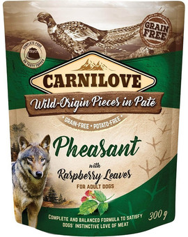 Pheasant & Raspberry Leaves 300 g Karma dla psa bażant i liście malin