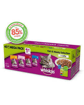 Adult 40x185g Smaki Rybne i Tradycyjne - mokra karma dla kotów w galaretce (z kurczakiem, z łososiem, z wołowiną, z tuńczykiem)