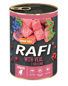 RAFI Junior Veal z cielęciną 400 g mokra karma dla psa
