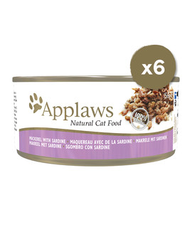 Cat Tin 6 x 156 g mokra karma dla kota z makrelą i sardynką