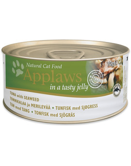 APPLAWS Cat Tin 72x70g Tuna with Seaweed in Jelly tuńczyk z wodorostami w galarecie