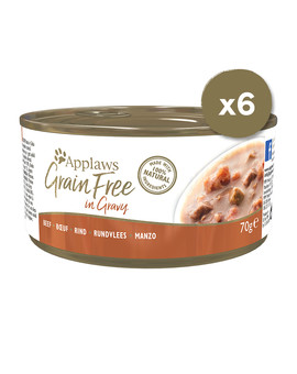 Cat Tin Grain Free 6 x 70 g karma mokra dla kota z wołowiną w sosie