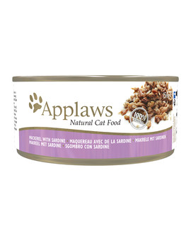APPLAWS Cat Tin 72x156g Mackerel with Sardine mokra karma dla kota makrela i sardynka