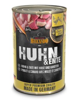 Super Premium Kurczak, kaczka i proso 400 g mokra karma dla psa