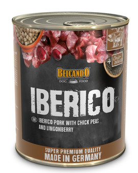 Super Premium Iberico mokra karma dla psa 800 g wieprzowina, ciecierzyca i borówka