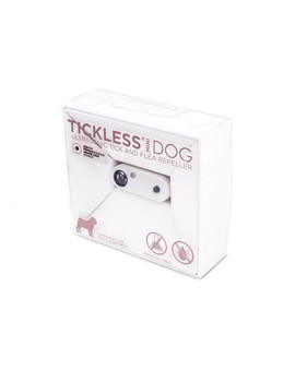 Mini Dog Ultradźwiękowy odstraszacz kleszczy i pcheł dla psów małych ras Biały