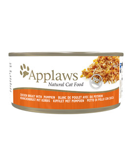 APPLAWS Cat Tin Chicken Breast with Pumpkin 72x156g mokra karma dla kota - Pierś z kurczaka z dynią