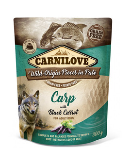 Dog Paté Carp with Black Carrot 300g mokra karma dla psów Karp z czarną marchwią