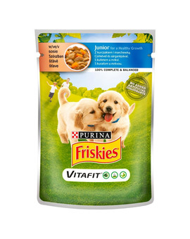 Vitafit Junior z kurczakiem i marchewką w sosie 100g mokra karma dla szczeniąt