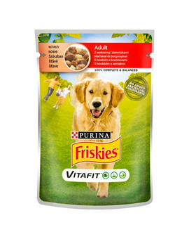 Vitafit Adult z wołowiną i ziemniakami w sosie 100g mokra karma dla psów