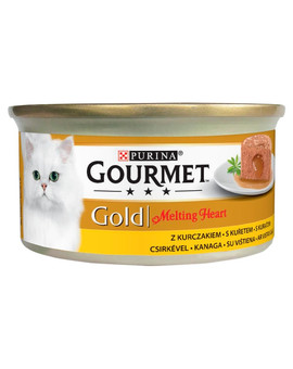 Gold Melting Heart Kurczak 24x85g mokra karma dla kotów