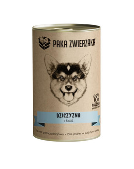 PAKA ZWIERZAKA Dziczyzna i łosoś 6x400 g mokra karma dla psów