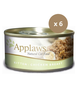 APPLAWS Cat Tin 6 x 70 g Kitten karma dla kociąt z piersią z kurczaka