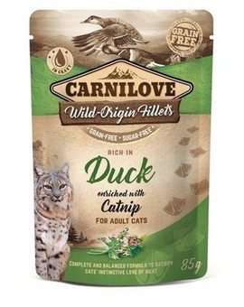 Cat duck&catnip 24 x 85 g kaczka i kocimiętka saszetka dla kotów