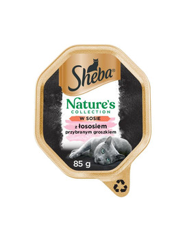 Nature's Collection 22 x 85 g w sosie z łososiem i groszkiem