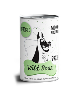 PEPE Wild Boar 99% (dziczyzna) 400 g monoproteinowa karma