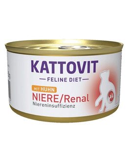 KATTOVIT Feline Diet Niere/Renal Chicken kurczak 85 g