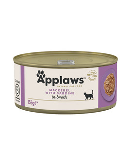 APPLAWS Cat Adult Mackerel with Sardine in Broth makrela i sardynka w bulionie 156 g
