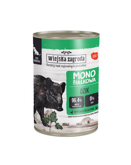 Dzik monobiałkowa mokra karma dla psa 400g