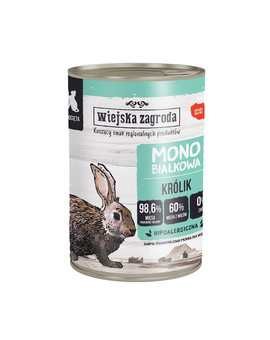 Królik monobiałkowa mokra karma dla kociąt 400g