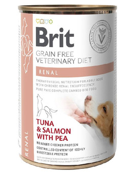 BRIT Veterinary Diet Renal Tuna&Salmon&Pea dla Psa na nerki 400 g
