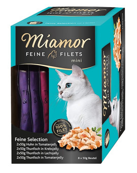 Feine Filets Mini Multibox w galaretce 8 x 50 g kurczak i tuńczyk z pomidorami
