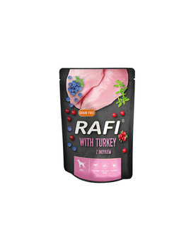 RAFI mokra karma dla dorosłych psów wszystkich ras z indykiem saszetka 300 g