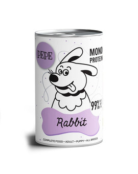 PEPE Rabbit (królik) 400g monoproteinowa karma