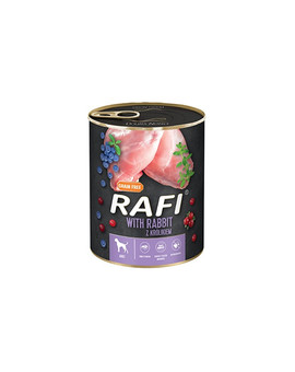 RAFI Karma z królikiem,borówką i żurawiną dla psa 400g