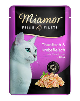 Feine Filets tuńczyk i rak  saszetka 100 g