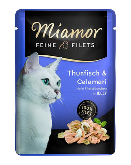Feine Filets tuńczyk i kalmary  saszetka 100 g