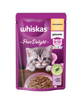 Junior saszetka 85g mokra karma dla kociąt z kurczakiem w galaretce