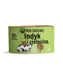 Karma mokra Indyk z cielęciną dla kota 200 g