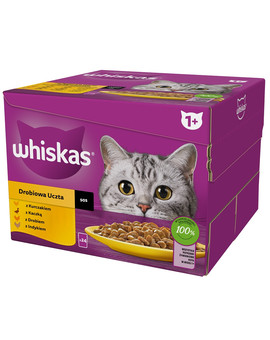 Adult Drobiowa Uczta w sosie 48x85 g kawałki z kurczakiem, kaczką, drobiem, indykiem dla dorosłych kotów